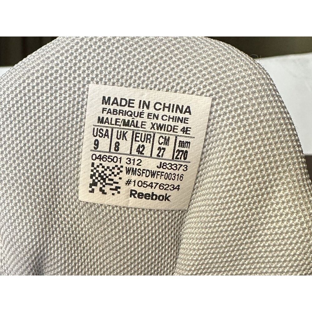 Reebok Mens‎ 9 PLAY DRY DMX MAX White Blue Navy Silver - Picture 6 of 9